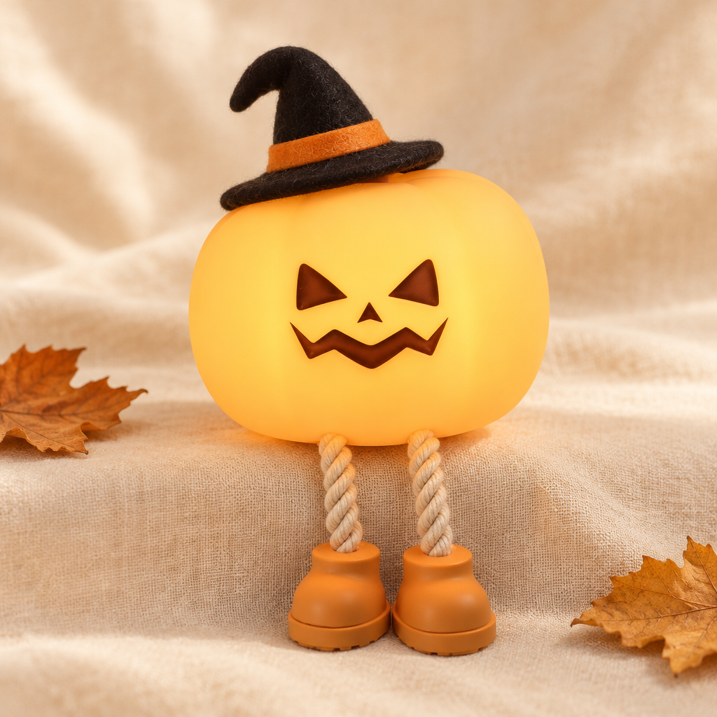 Lil Witch Hat on the pumpkin lamp